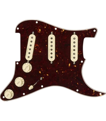 Amazon.com: Fender Pre-Wired Strat Pickguard, Vintage